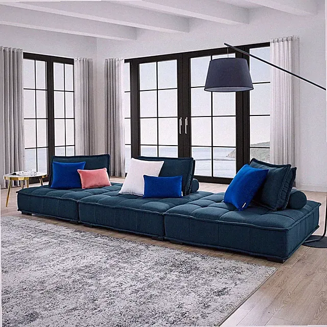Azure Saunter 3-Piece Sofa Set - Stylish Comfort for Your Living Room