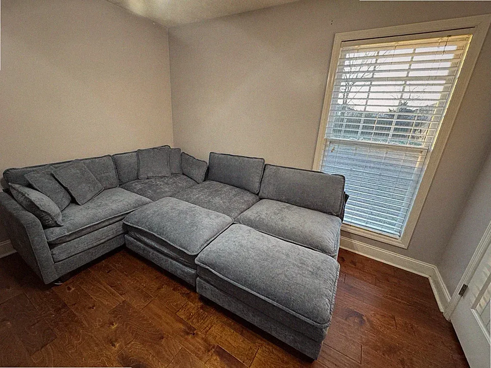 Baby Blue Cloud Sofa Sectional Couch 6 Pieces Plus Cushions & Pillows