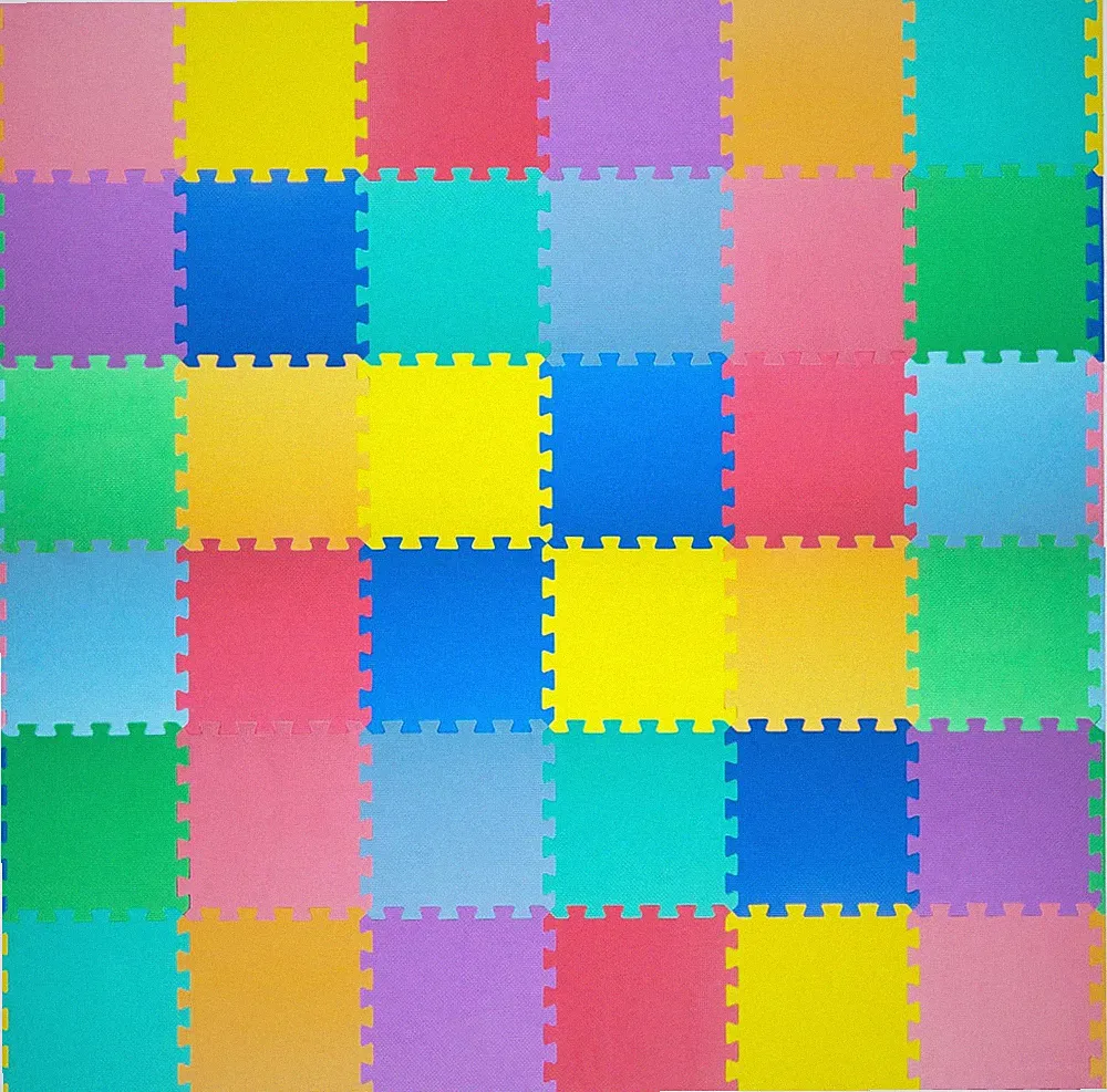 Baby Play Mat, Soft Foam Floor Tiles for Kids, Interlocking EVA Panels for Playp