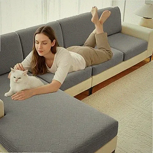 Backrest Cushion Covers, Sectional Couch Back Cushion Backrest Cover Dark Grey