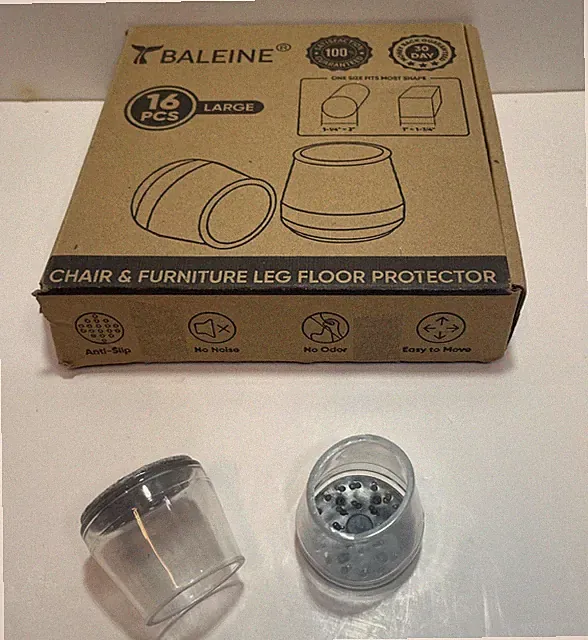 Baleine 16 Pc Large Chair And Furniture Leg Floor Protectors