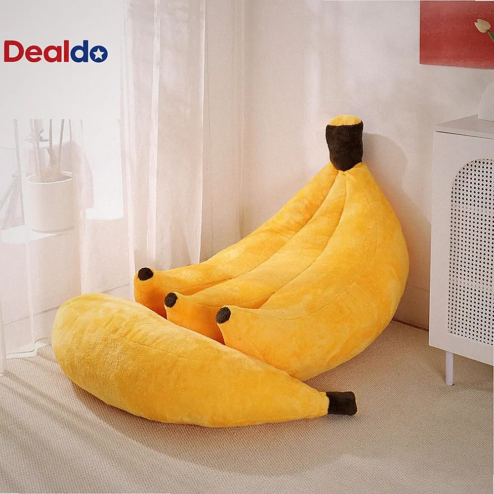 Banana Bean Bag Chair with Ottoman Convertible Floor Sofa Bed Yellow