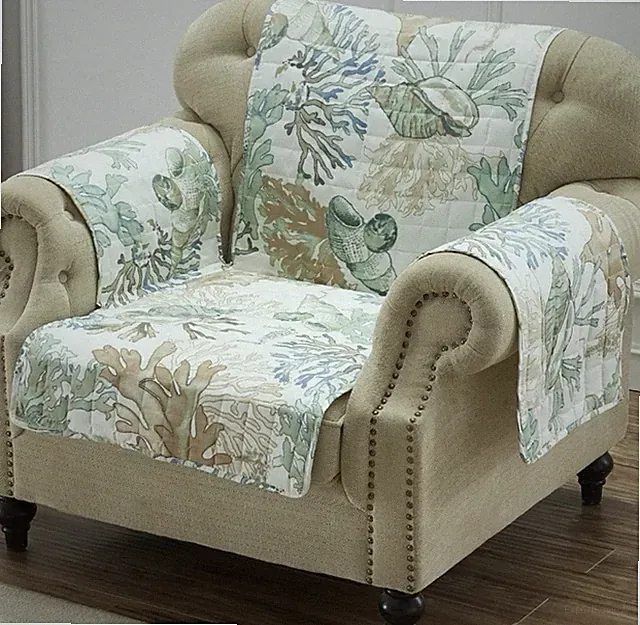 Barefoot Bungalow Atlantis Reversible Armchair Slipcover 2 Pack