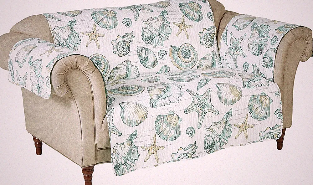 Barefoot Bungalow Cruz Loveseat Protector, White