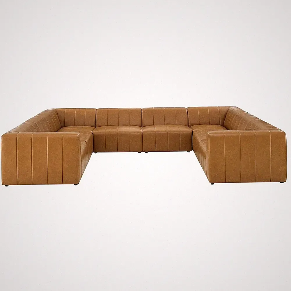 Bartlett 8-Piece Vegan Leather Sectional Sofa