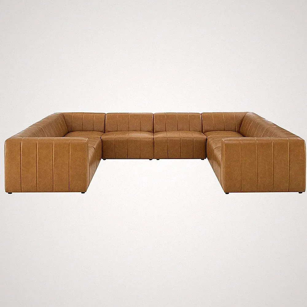 Bartlett 8-Piece Vegan Leather Sectional Sofa