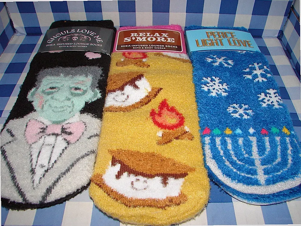 Bath & Body Works SHEA-INFUSED LOUNGE SOCKS Non Skid Bottom You Choose