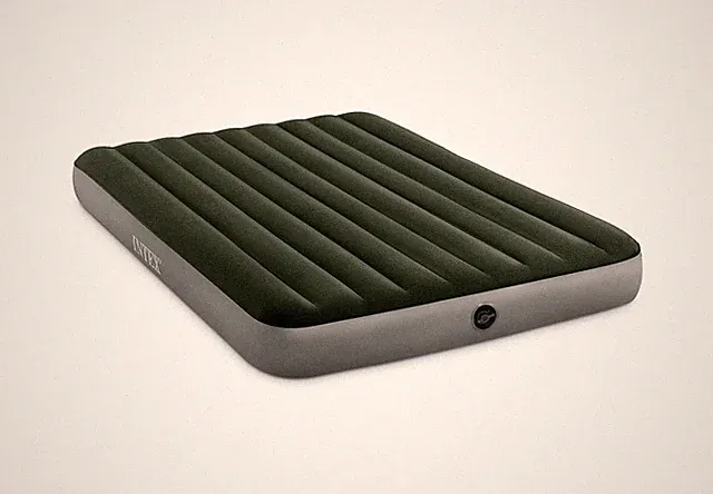 BEAM PRESTIGE AIRBED WITH BATTERY PUMP 10" THICK - INTEX QUEEN DURA