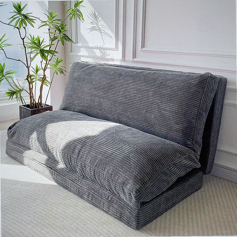 Bean Bag Bed Folding Sofa Bed Floor Mattress For Adults Extra Thick And Long Flo
