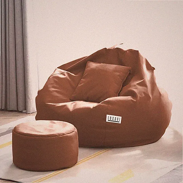 Bean bag Chair Sofa and footrest cover without beans only cover XXXL For Homes