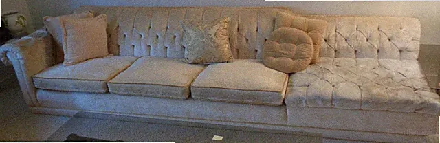 Beautiful Vintage Tufted Over-sized Sofa – 1960s – GDC – GREAT VINTAGE PIECE