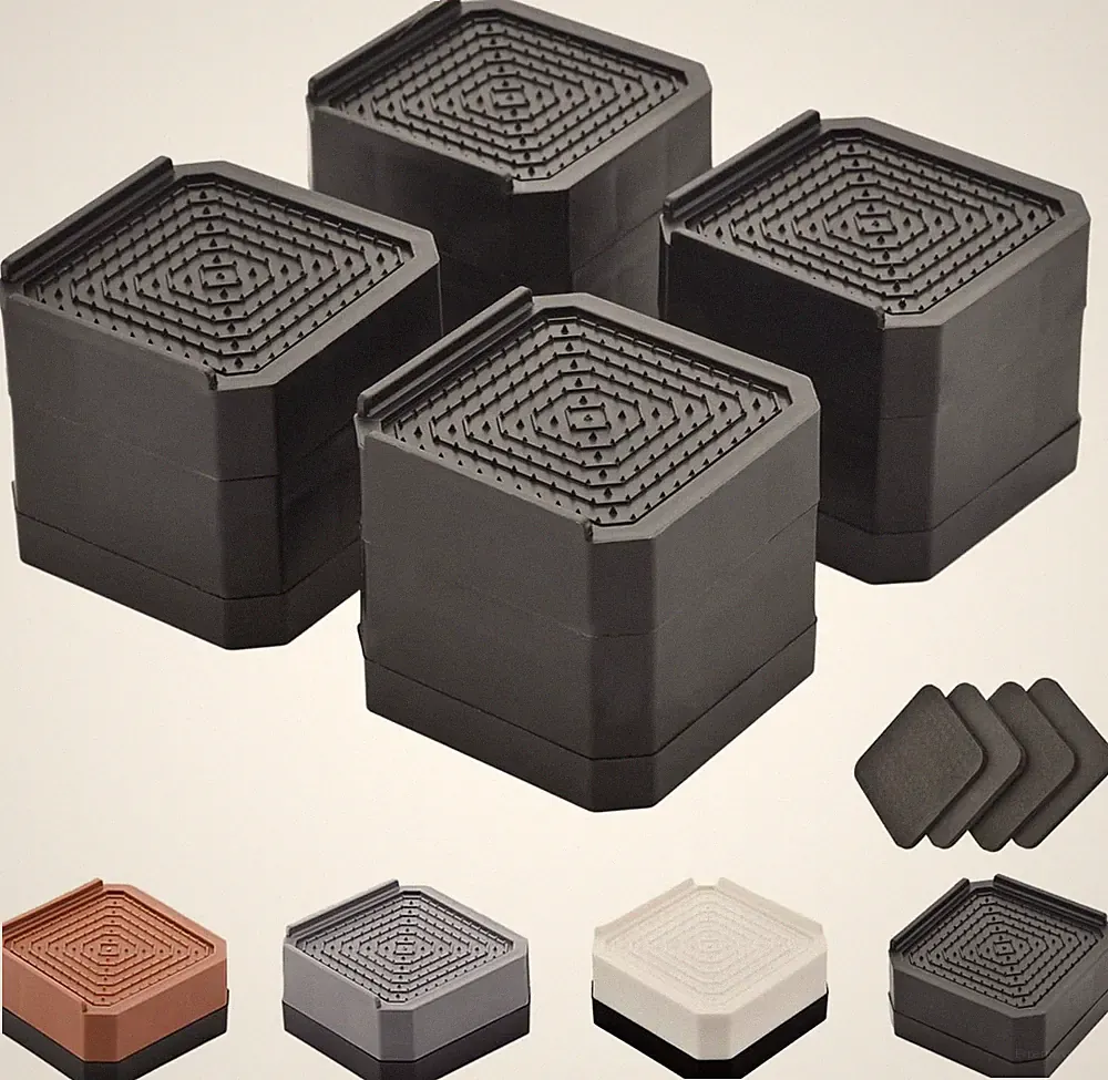 Bed/Furniture Risers Heavy-Duty Adjustable Block Lift 3" & 4.3" Sofa/Chair/Bed