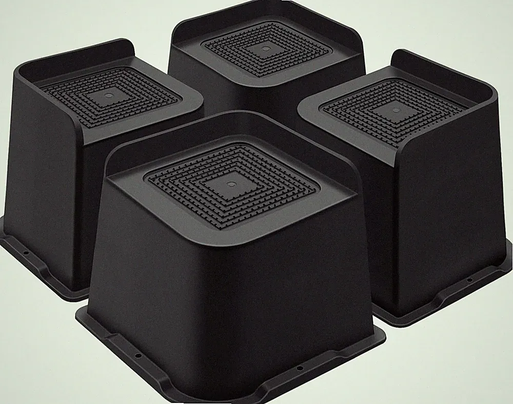 Bed Risers 4 Inch Heavy Duty, Furniture Risers for Bed Desk Table Sofa Couch，Ove