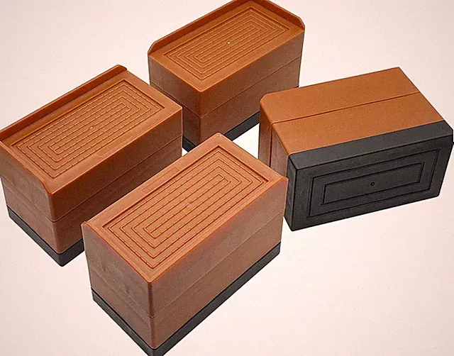 Bed Risers, Furniture Raise Blocks, 3 Inch Stilts Heavy Duty for Bed Couch Desk