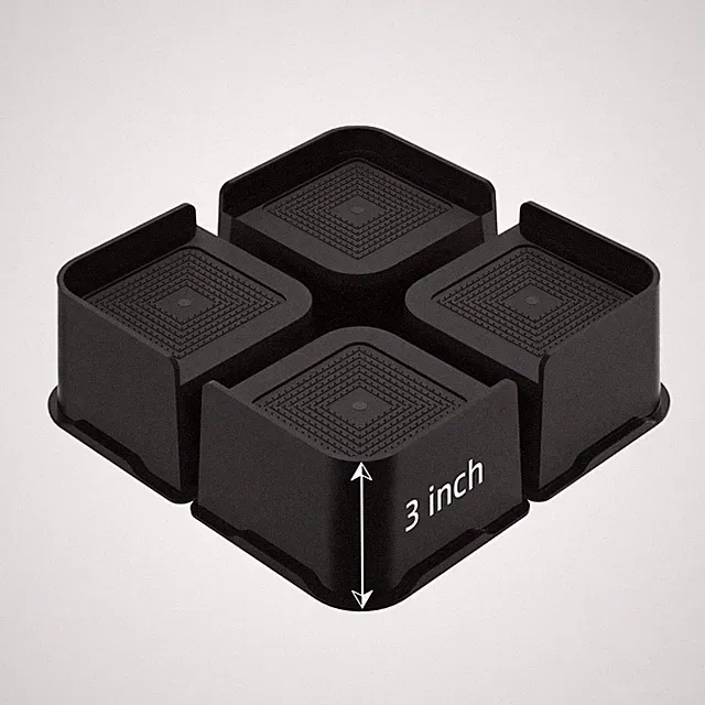 Bed Risers, Oversized Furniture Risers, 3 inch Raise Blocks for Bed Couch Des...