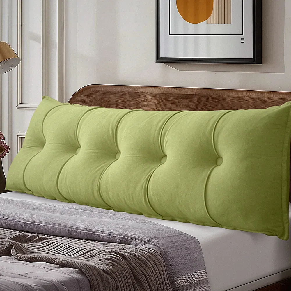 Bed Wedge Pillow Headboard Reading Pillow Back Support Cushion w/ Rmovable Cover