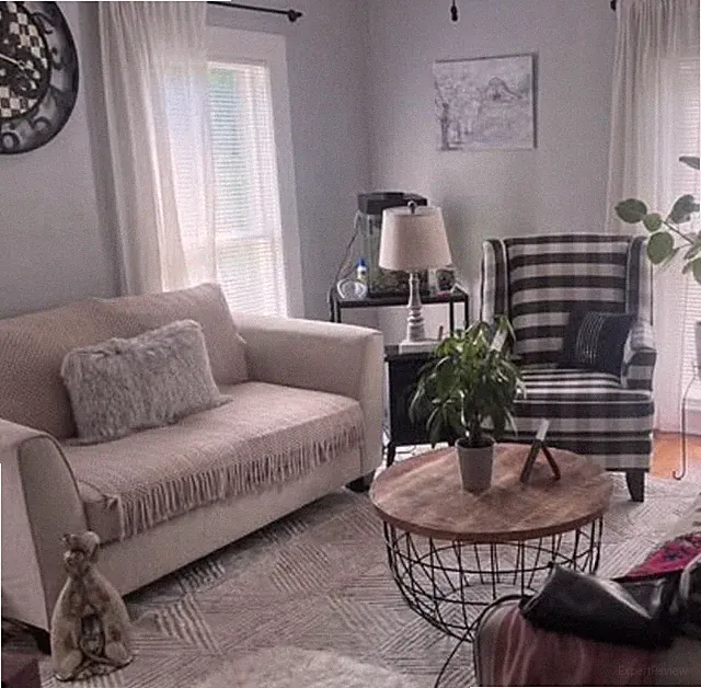 Beige and loveseat and sofa