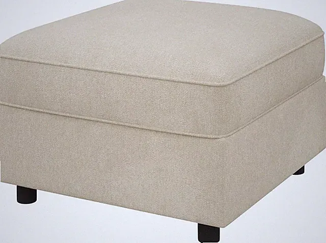 Beige Storage Ottoman Module for Modular Sectional Sofa - Stylish & Functional