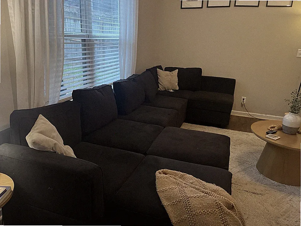 Belffin Modular Black Sectional
