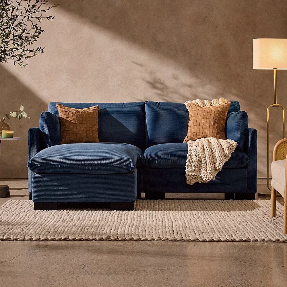 Best Choice Products Modular Sectional Pillowtop Sofa Ottoman Storage – 82in
