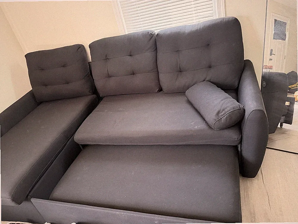 Best Choice Products SKY2878 Futon Sofa Bed - Black Barely Used
