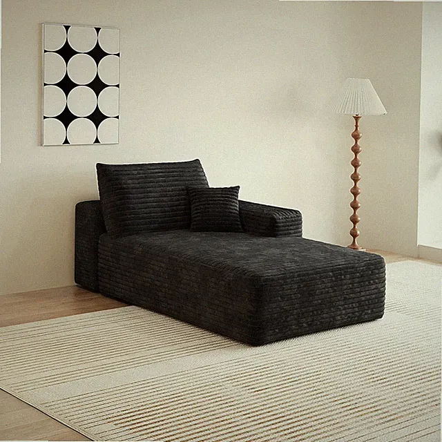 Black Foam Sectional Sofa Assembly Required Indoor Outdoor Easy Install