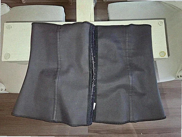 Black Hook & Eye Adjustable Waist Trainer High Compression Womens Size XL