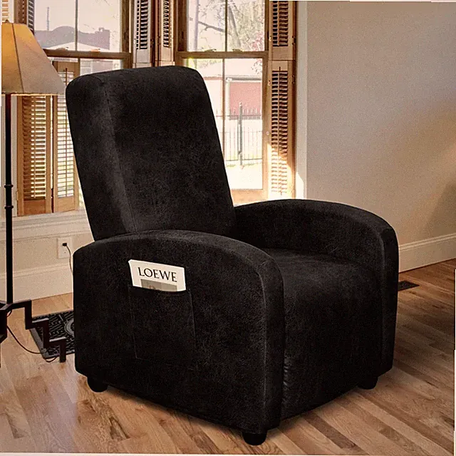 Black Recliner Slipcover | Small Chair Furniture Protector