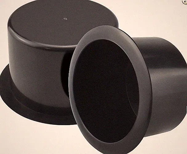 Black Sofa Cup Holder, Universal Plastic Recessed Cup Holder f Size: Flat base