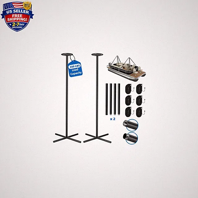 Boat Cover Support Poles System Heavy Duty 2 Pcs, 25”To 62” Sectional Adjustable