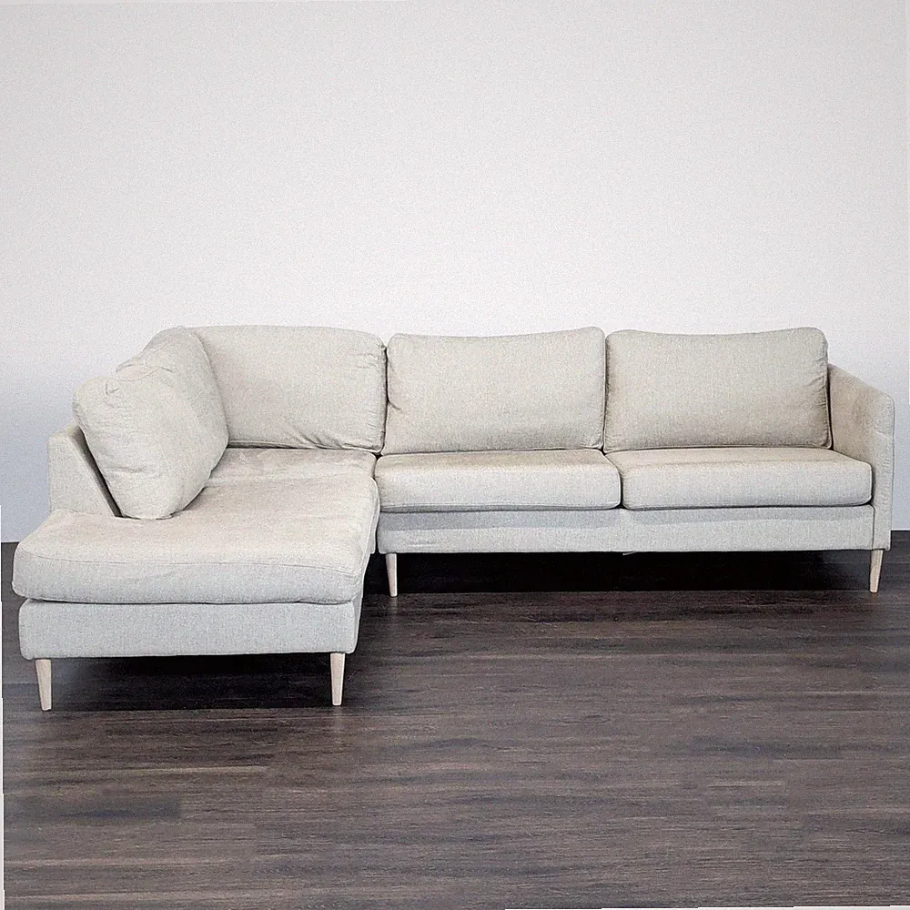 BoConcept Cream Sectional Sofa with Chaise