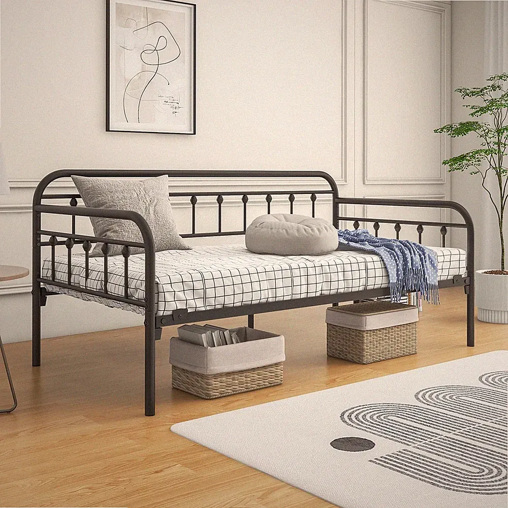 BOFENG Metal Daybed Frame Twin Size,Sofa Bed Frame with Strong Stee... Fast Ship