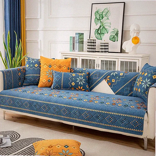 Bohemian anti-slip sofa covers, protective decoration for sofa furniture
