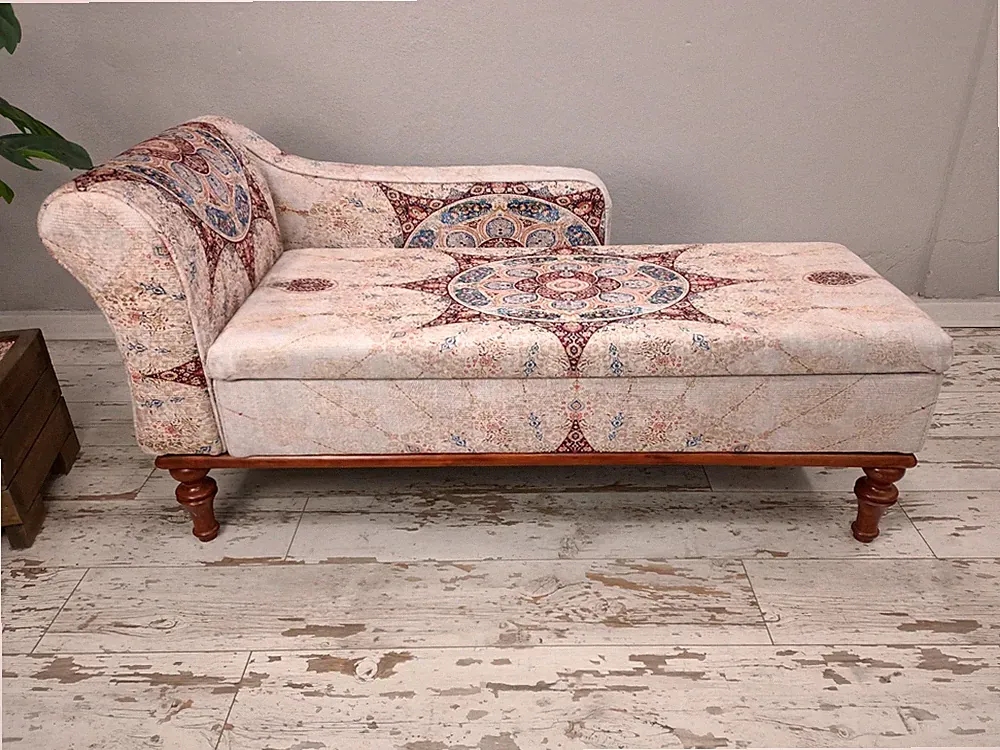 Bohemian chaise lounge, Storage sofa bed, Saloon sofa, Upholstered chaise