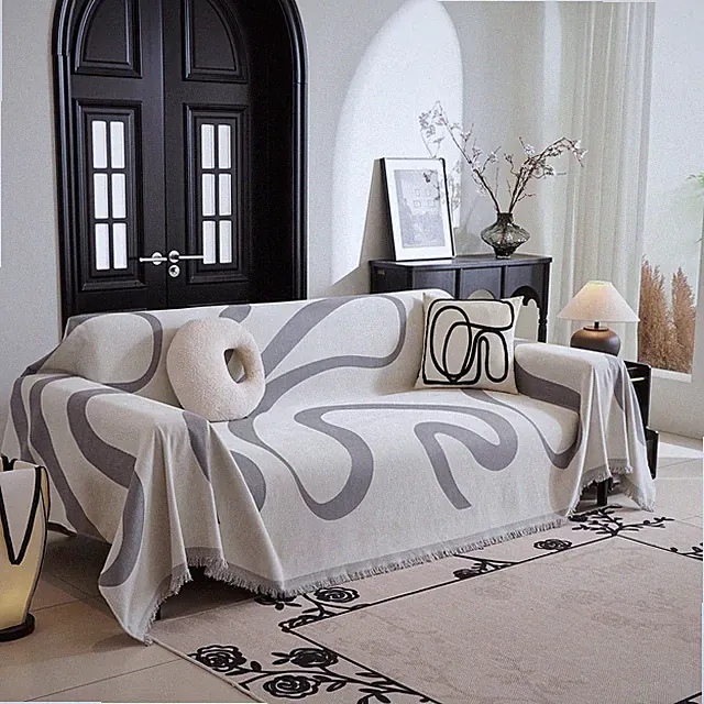 Boho Couch Cover Super Soft Couch Covers for 2-3 Cushion Couch Sofa, Modern G...