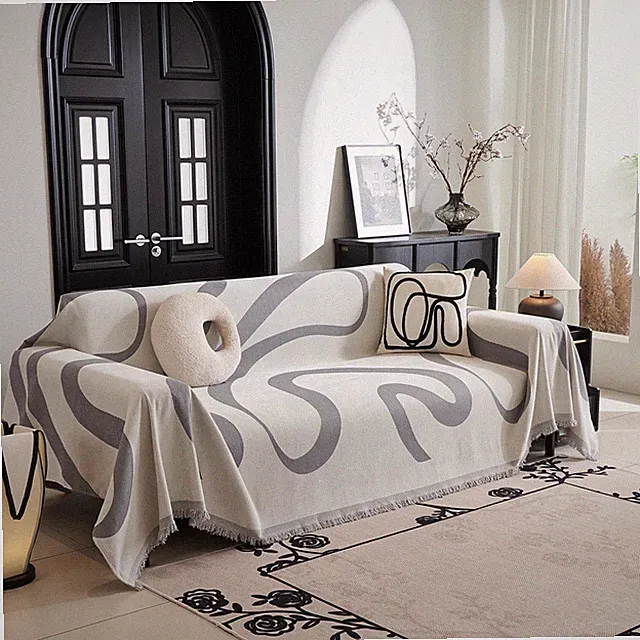 Boho Couch Cover Super Soft Couch Covers for 2-3 Cushion Couch Sofa, Modern G...