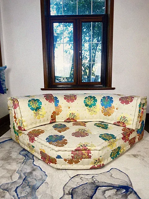 Boho French Moroccan Modular Sectional Custom Mah Jong Sofa Couch - Big Corner