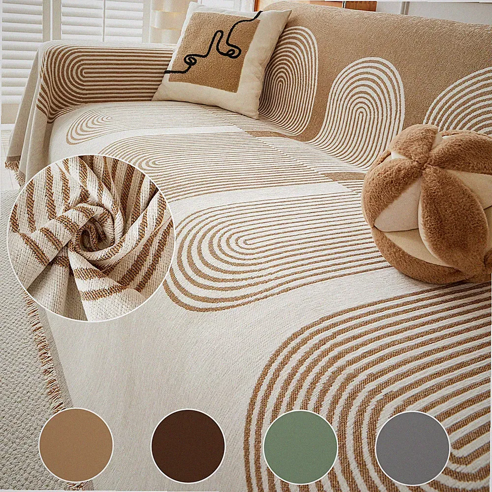 Boho Sofa Covers Reversible Chenille Sectional Couch Covers Dog Couch Protector