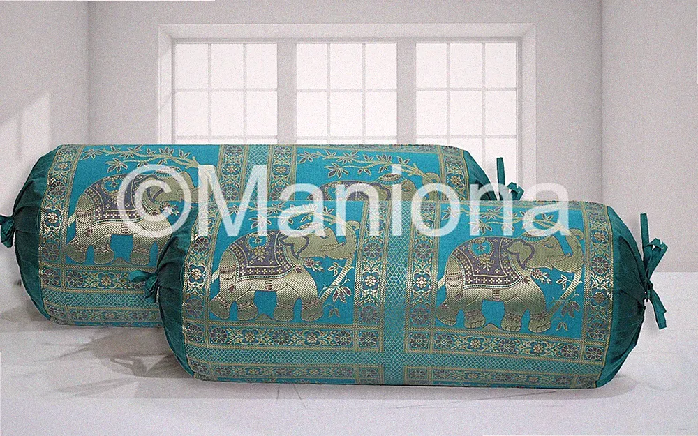 Bolster silk Sofa Bed Sofa Tubalor Decorative Kantha Quilt Bolster Pillowes