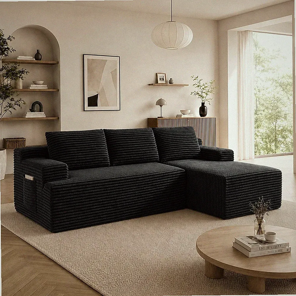 Boneless Couch Comfy Sectional Couches Living Room,U Shaped Modular Cloud Couch