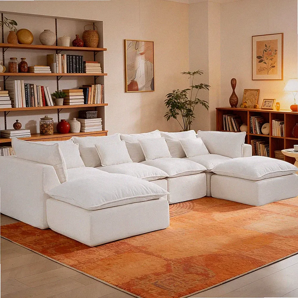 Boneless Couch Sectional Sofas Cloud Couches for Living Room