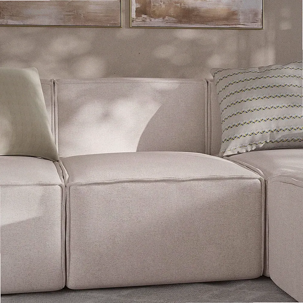Bridgetown Fabric Middle Chair Module for Sectional Sofa, Customizable Modular C