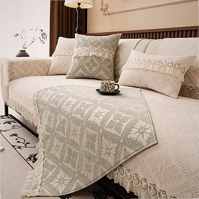 British style four-season universal non-slip leather sofa cover