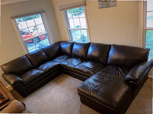 Brown 3PC Leather Sectional