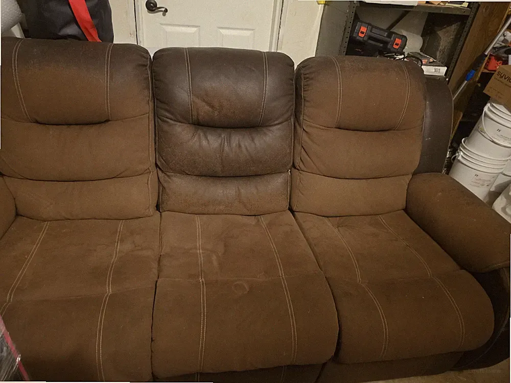 Brown Reclining couch and loveseat set