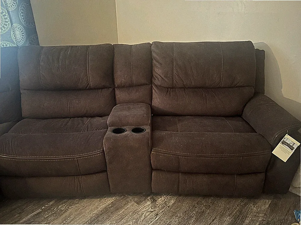 Broyhill Suede Sectional Couch