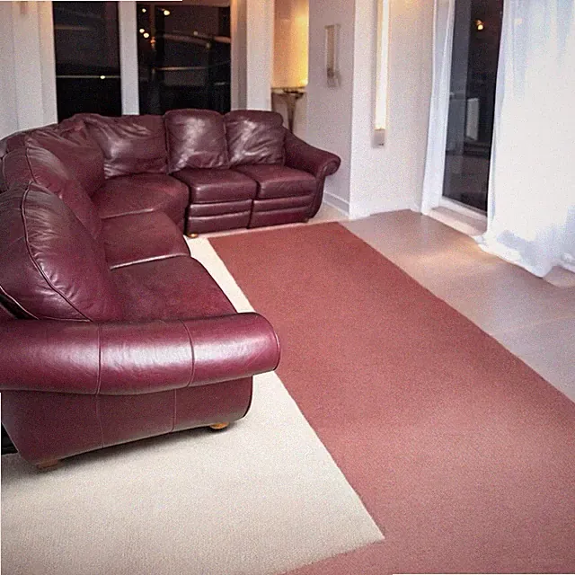 Burgundy Leather Sectional Couch - Bradington Young Sofa
