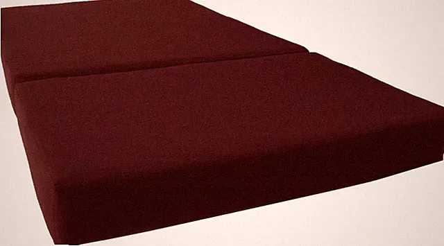 Burgundy Queen Portable Tri Fold Foam Beds 6x60x80, Sleepover Bed Density 1.8