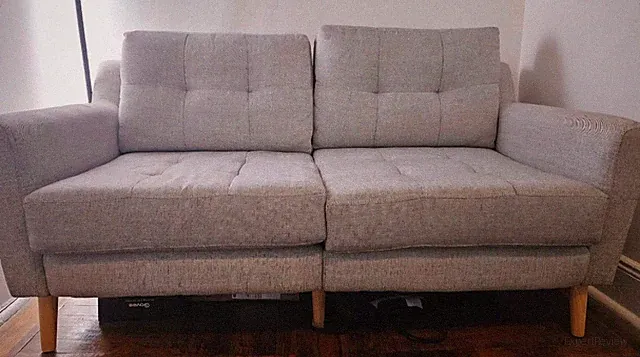 Burrow Nomad loveseat couch gray fabric great conditions