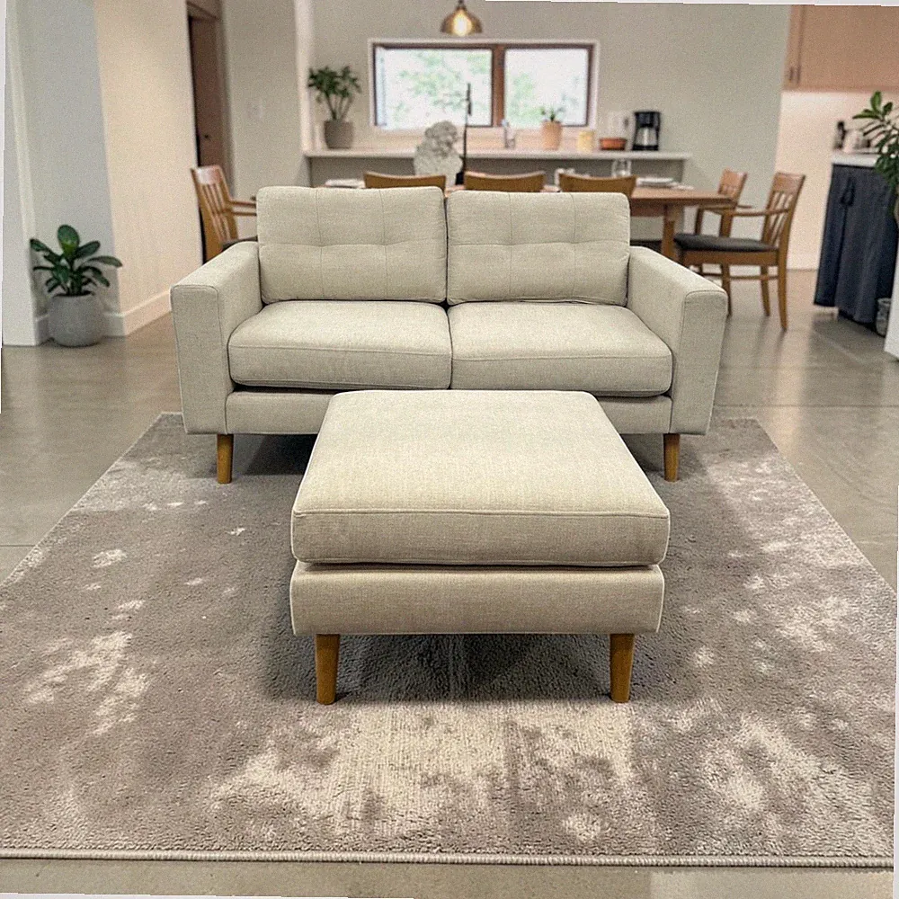Burrow Nomad Loveseat with Ottoman